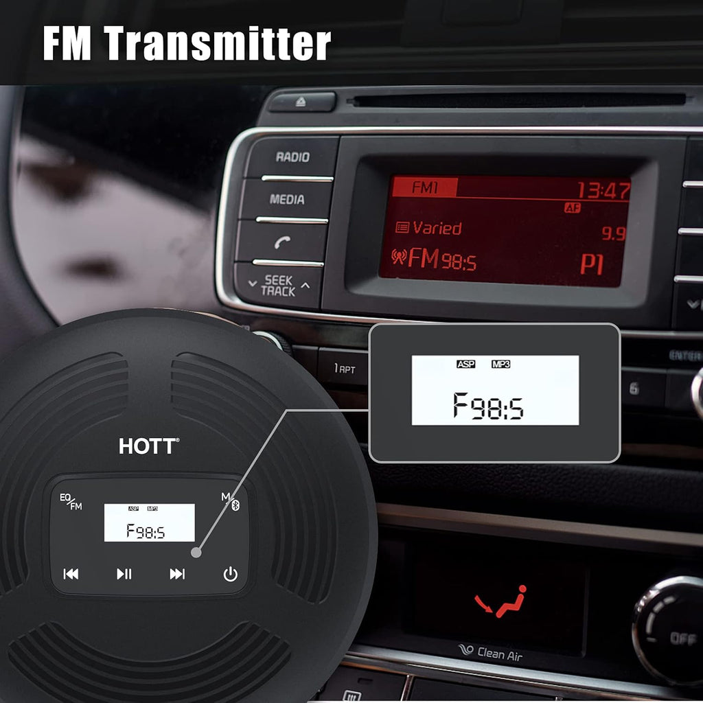 Portable CD Player with Bluetooth 5.0 and FM Transmitter Z25618