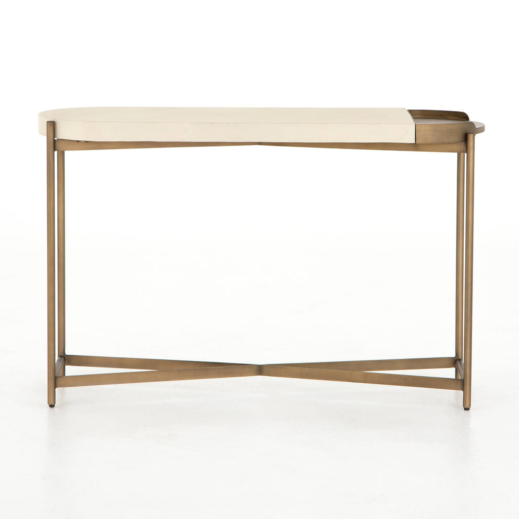 Parchment White Console Table Z81248