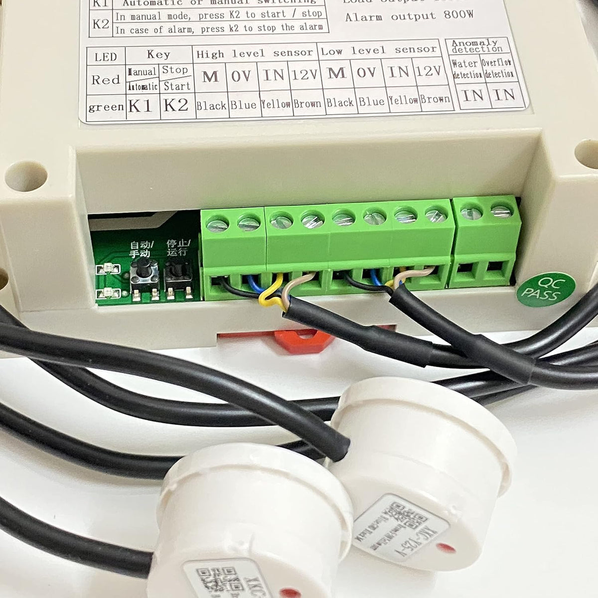 Automatic Water Level Controller with Two Non Contact Sensors 1 Meter Cable H874467