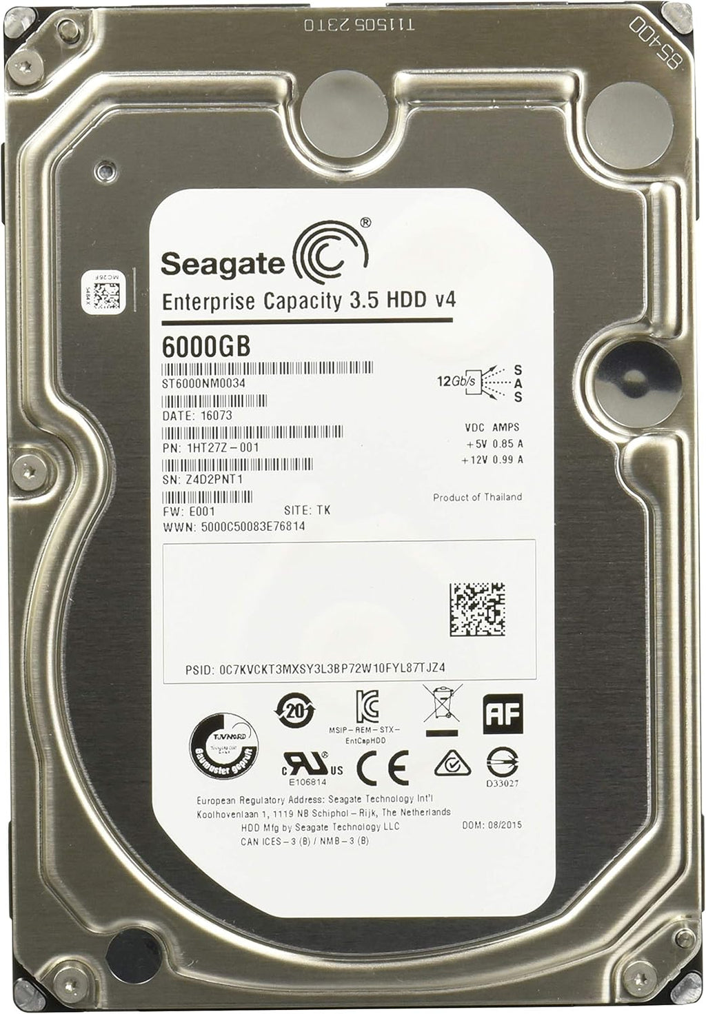 6TB 7200RPM SAS Internal Hard Drive G7167