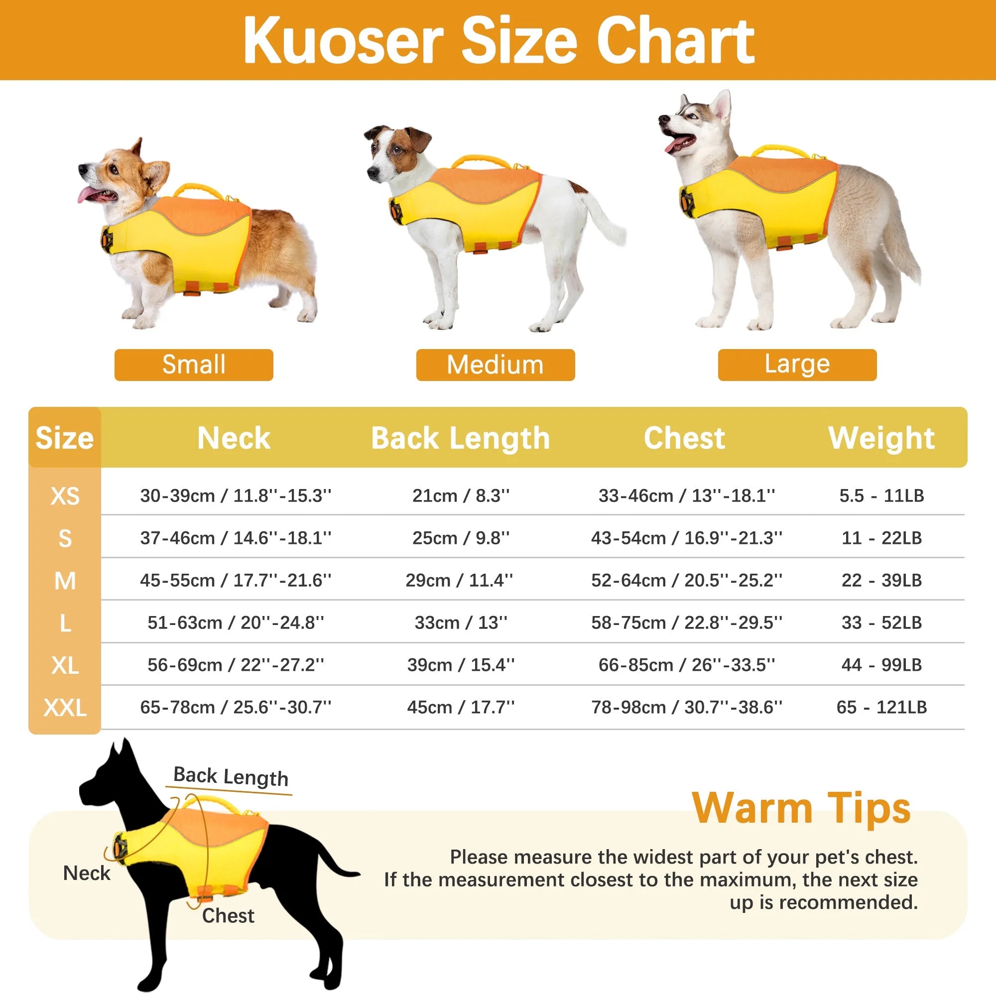 Reflective Adjustable Dog Life Jacket E89405