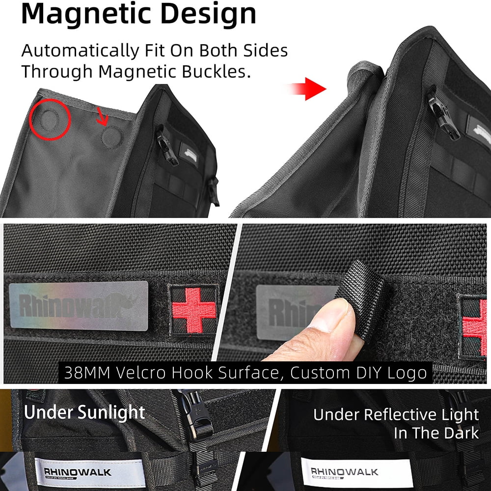 Motorcycle Bag Side 13l With Removable Waterproof Inner Pouch Support Panel O16841
