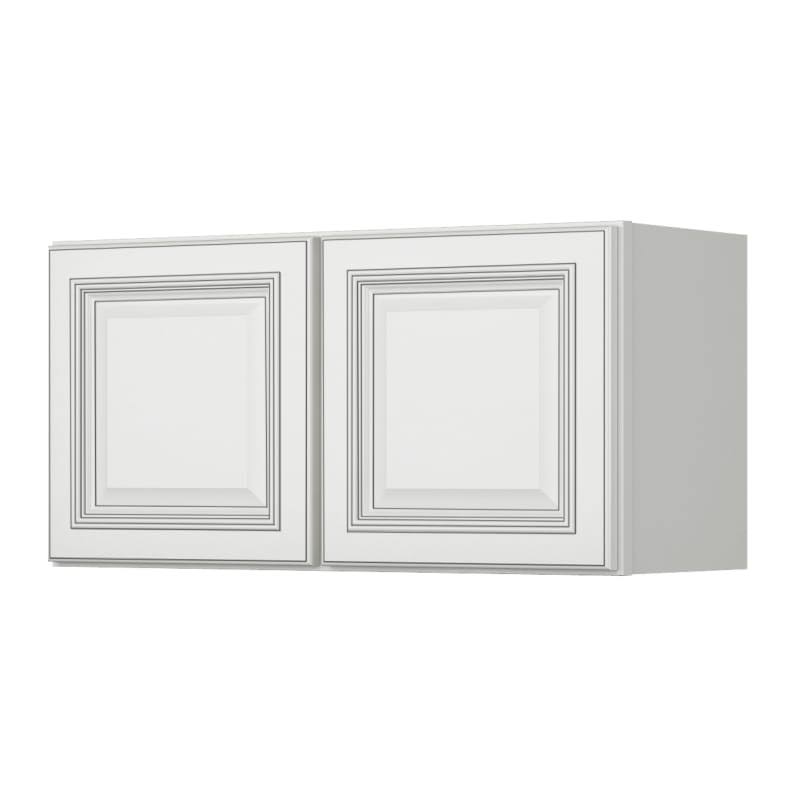 White Double Door Wall Cabinet D43421