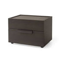 2 Drawer Solid Wood Nightstand Dark Oak Z4687