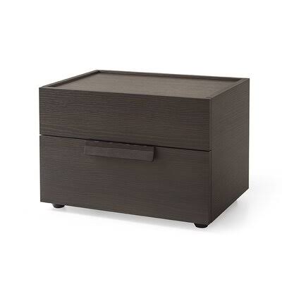 2 Drawer Solid Wood Nightstand Dark Oak Z4687