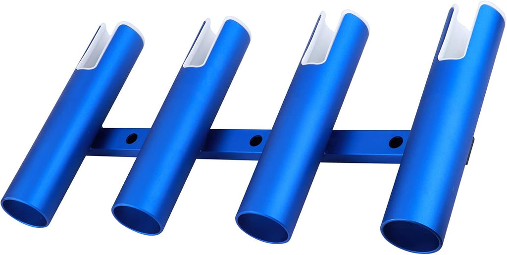 Aluminium Wall Mounted 4 Tubes Fishing Rod Holder, Pack of 2 T22833