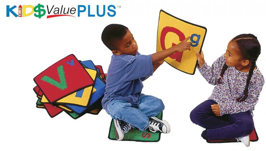 Alphabet Squares Carpet, Set of 26 A895