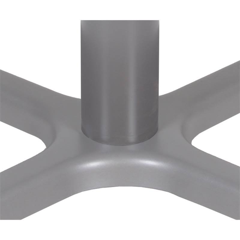 30 in. Via Square X-Base Table Mocha Walnut Grey Q35916