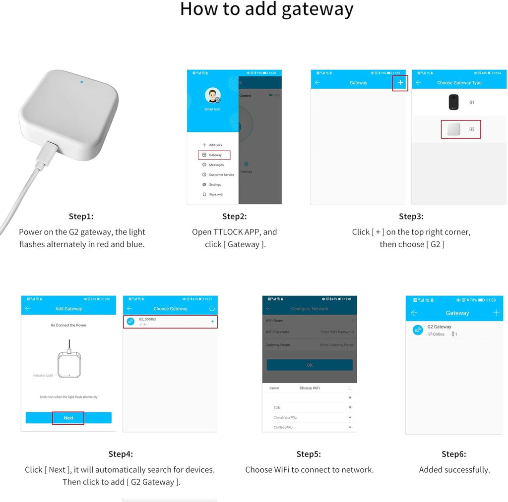 Smart Door Lock with Wi-Fi Gateway E3893