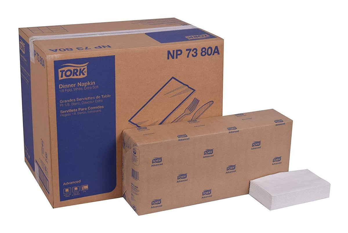 Extra Soft 3-Ply Dinner Napkin, White Z690996