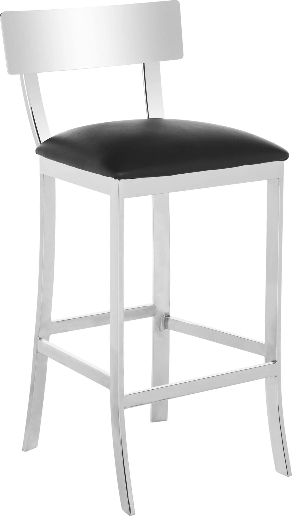Stainless Steel Bar Stool Black O575154