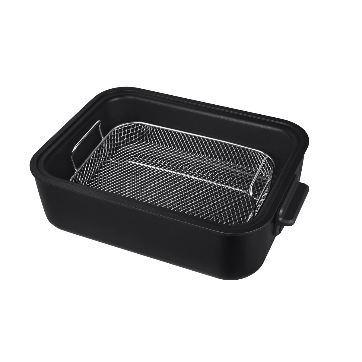 6Qt 7 In 1 Black Air Fryer Indoor Grill Combo Y646