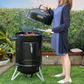 Charcoal Smoker Grill with Temperature Gauge M40856