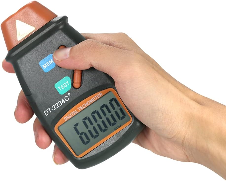 Digital Tachometer 2.5-99.999RPM Non-Contact RPM Gauge P437
