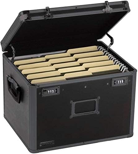 Locking File Storage Chest, Tactical Black, 16.5 x 13.5 x 12 inches B624506