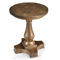 Natural Pine Wood Round End Table G90984