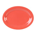 Oval Orange Melamine Platter, 12/Pack F393