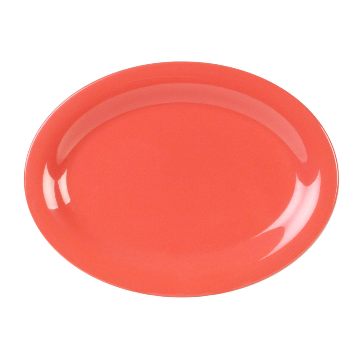 Oval Orange Melamine Platter, 12/Pack F393