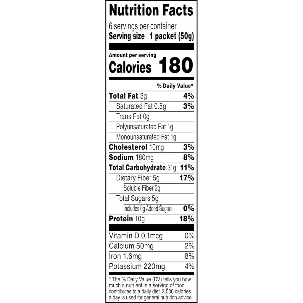 Protein Apple Cinnamon Instant Oatmeal, 4 Pack, 42 Oz A1564