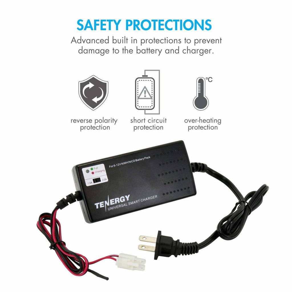 Combo: Universal Smart Charger 6V - 12V + 2 Pcs 7.2V NiMH 3800mAh Battery Packs W6521