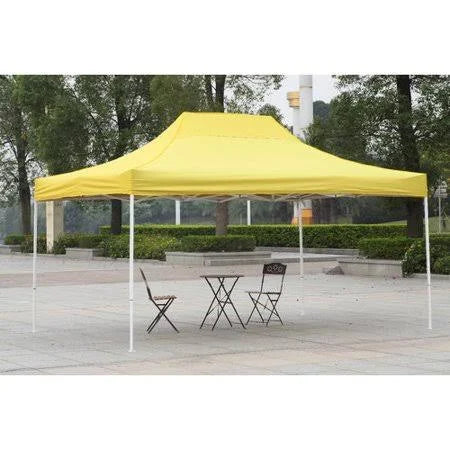 10 ft. W x 15 ft. D Steel Pop-Up Canopy, Yellow J462184