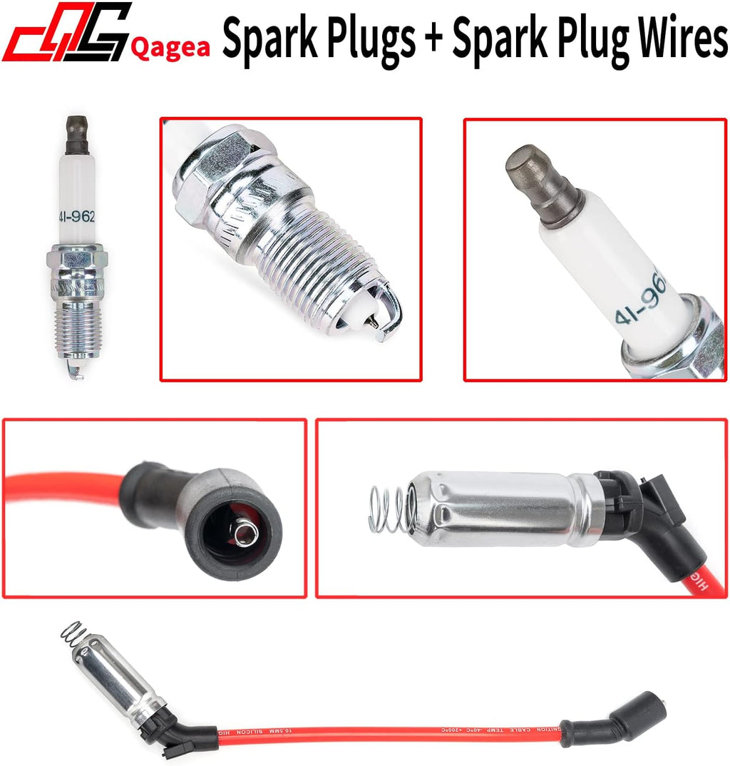 Spark Plugs and Spark Plug Wires Pack of 2 Q8104