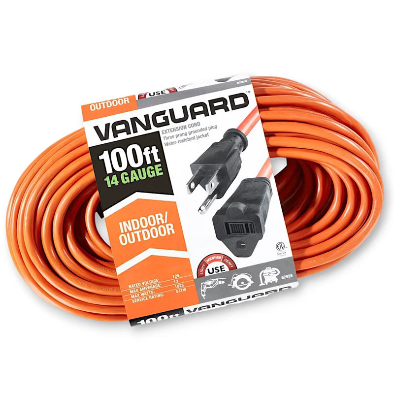 Orange 100 Feet 14/3 Gauge Heavy-Duty Extension Cord S590709