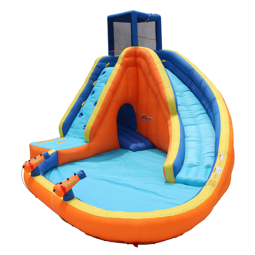 Inflatable Water Park Play Pool Slide with Water Cannons W7148