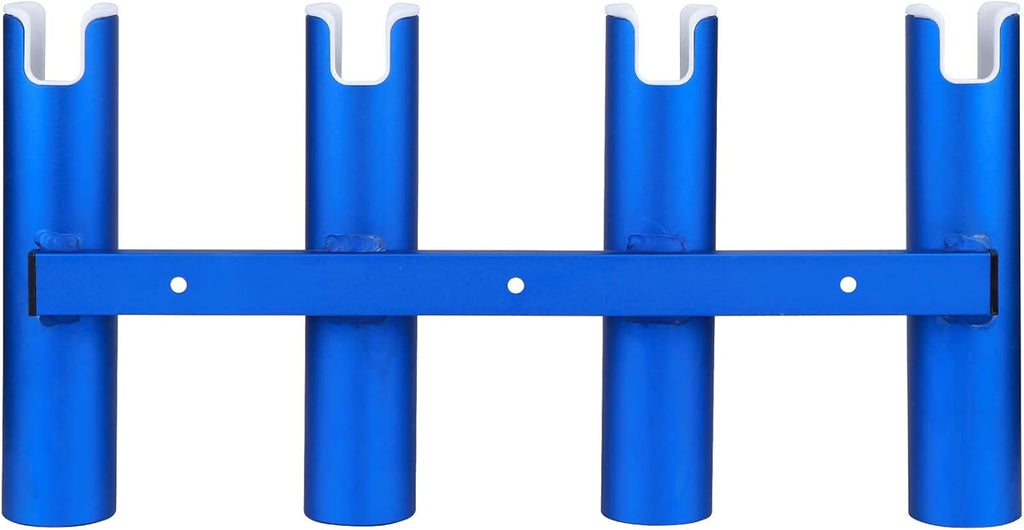 Aluminium Wall Mounted 4 Tubes Fishing Rod Holder, Pack of 2 T22833