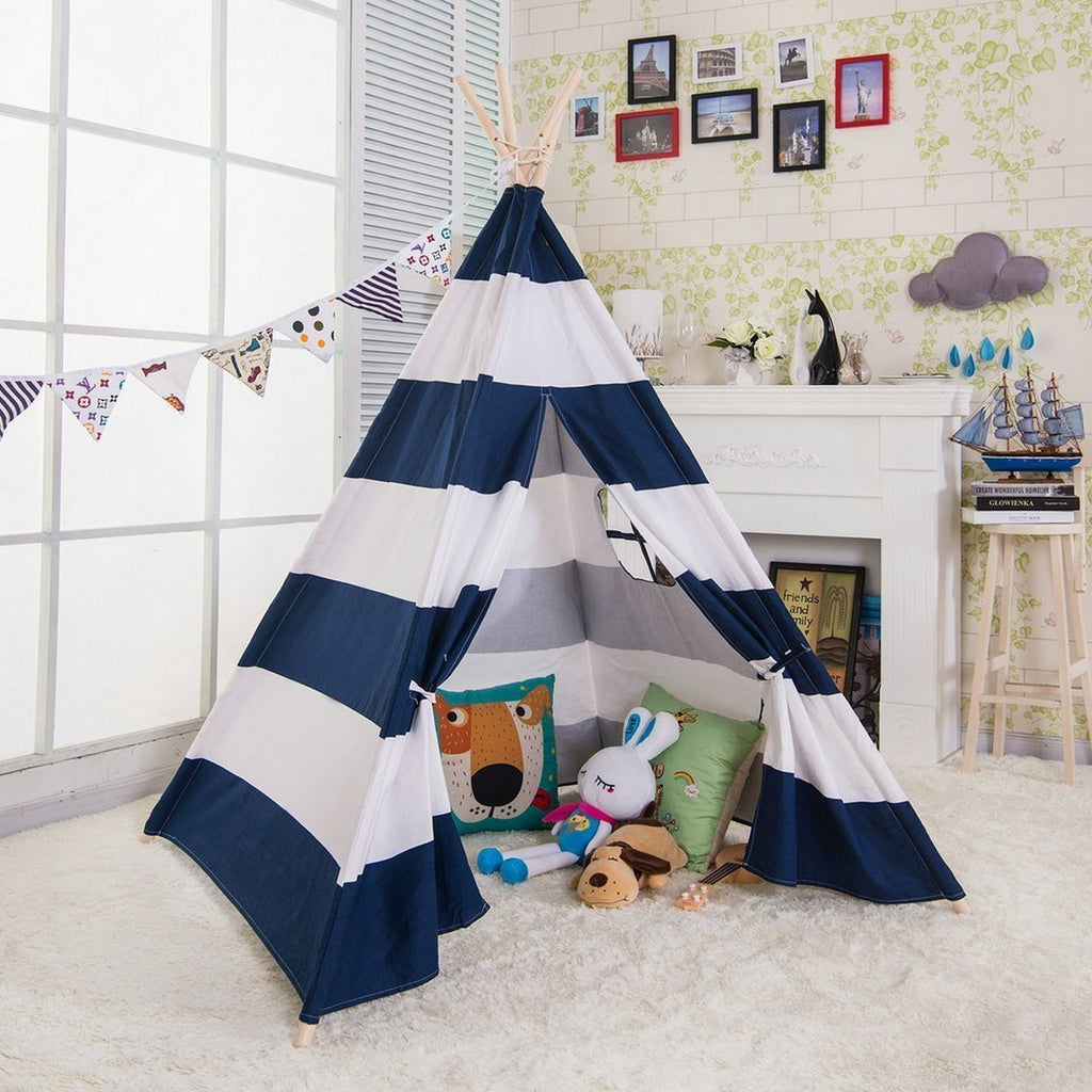 Natural Cotton Canvas Teepee Tent for Kids G5137