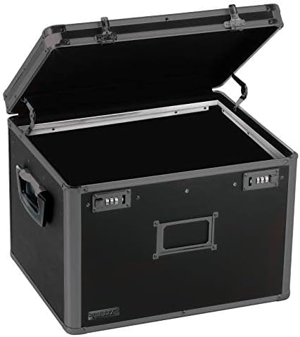 Locking File Storage Chest, Tactical Black, 16.5 x 13.5 x 12 inches B624506