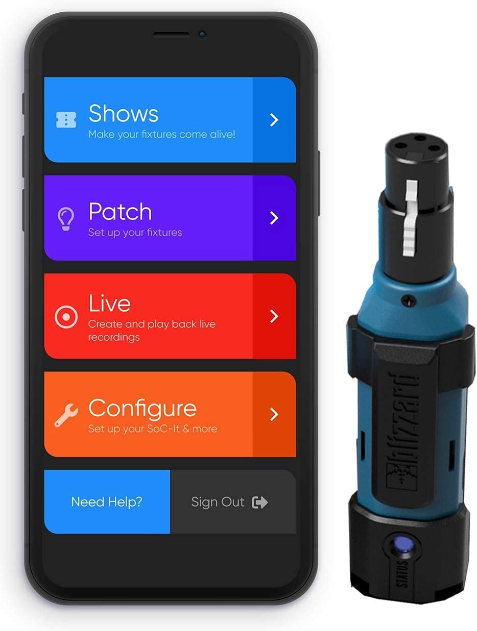 Wireless Controller with 5-pin DMX Output, WiFi based sACN/Art-Net to DMX Converter A956313