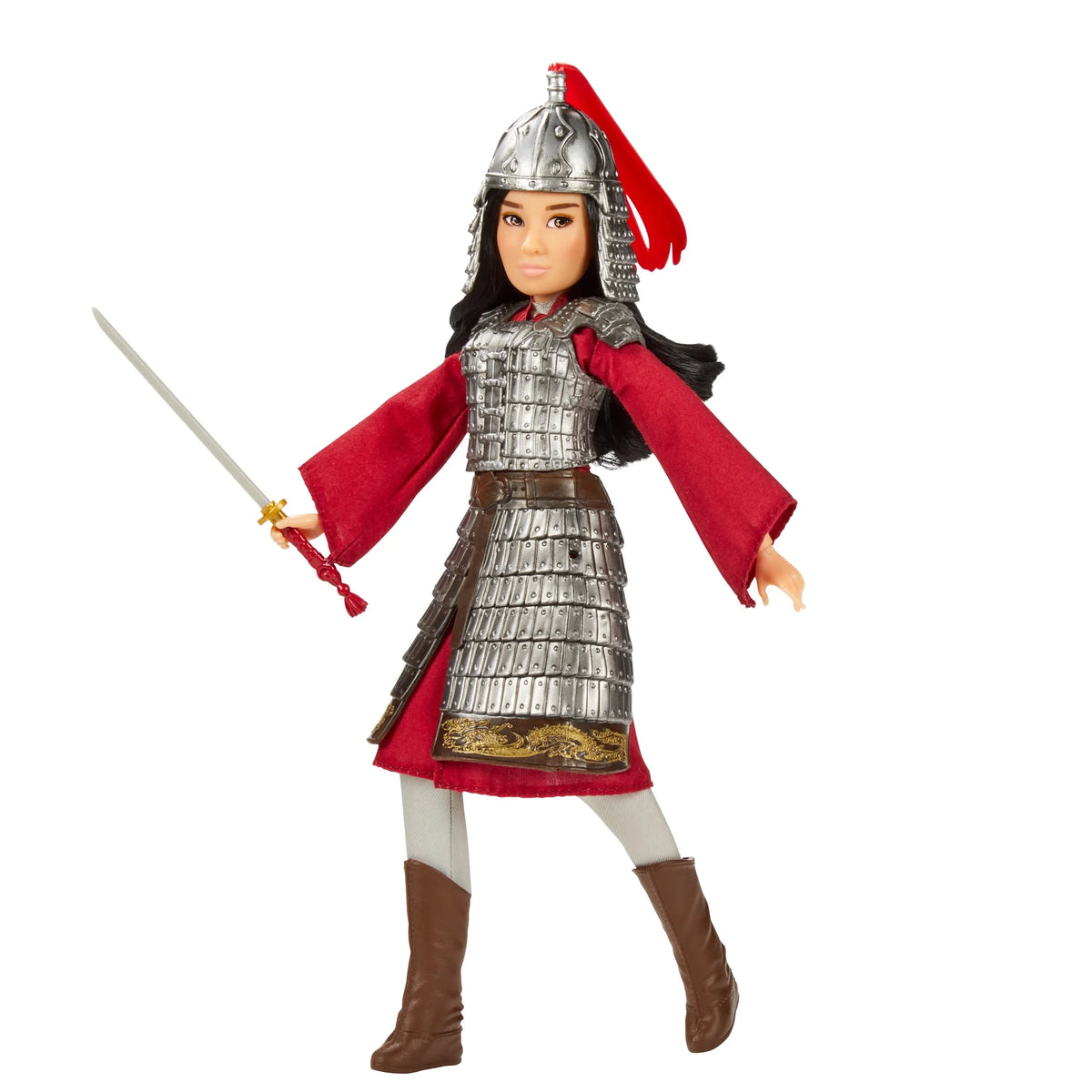 Mulan And Xianniang Dolls With Helmet, Armor, And Sword Z2524