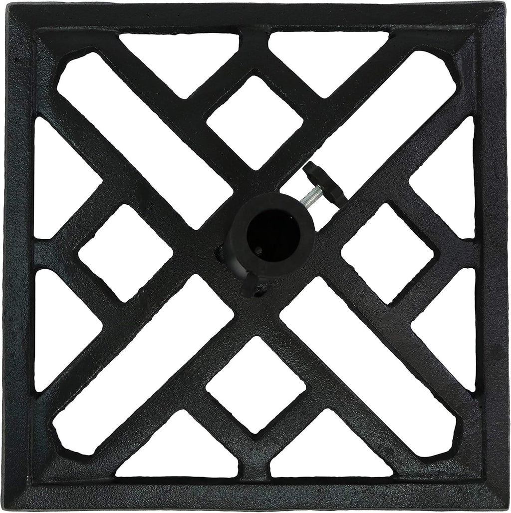Cast Iron 17-Inch Square Patio Umbrella Base P2574
