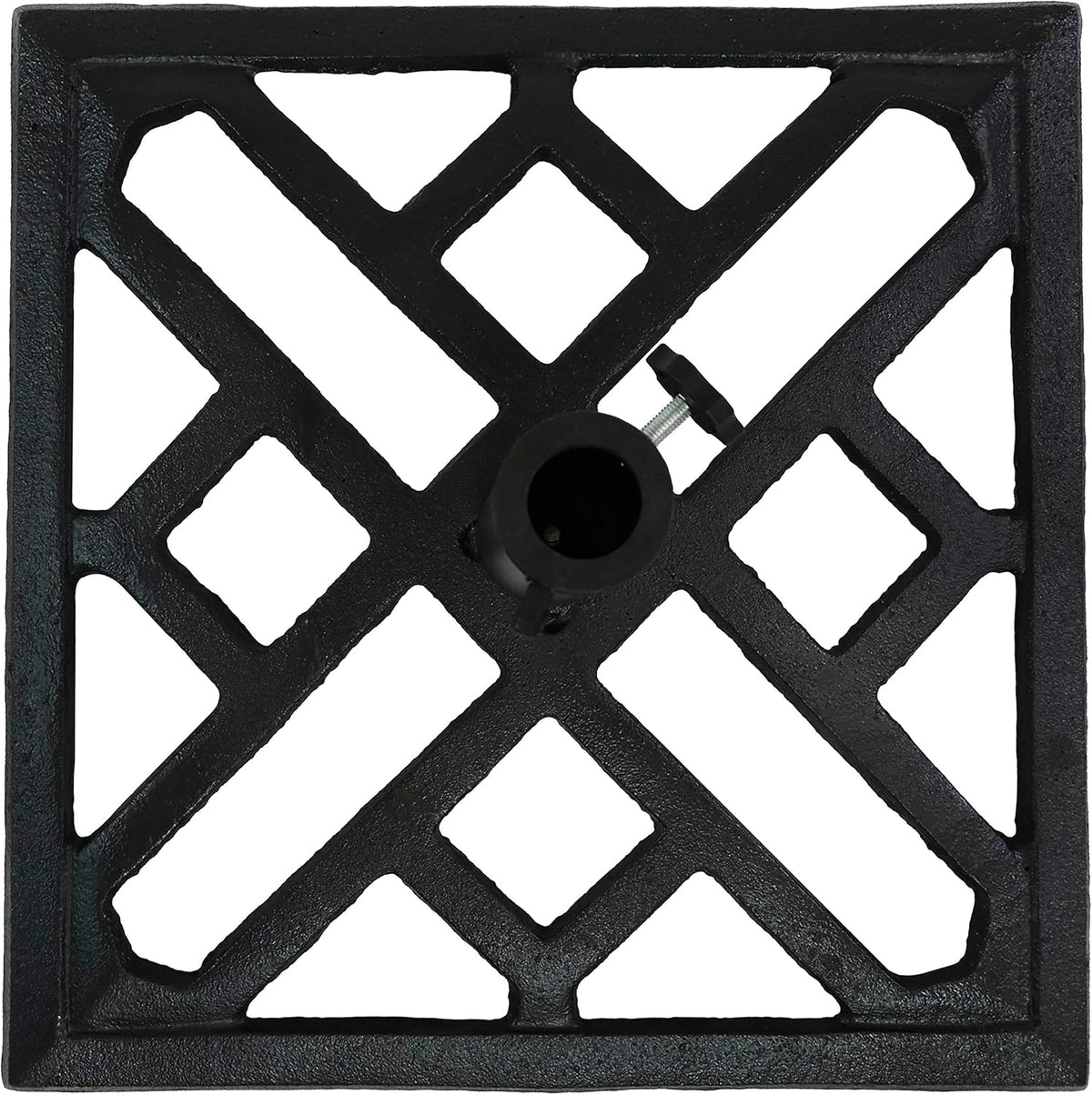Cast Iron 17-Inch Square Patio Umbrella Base P2574