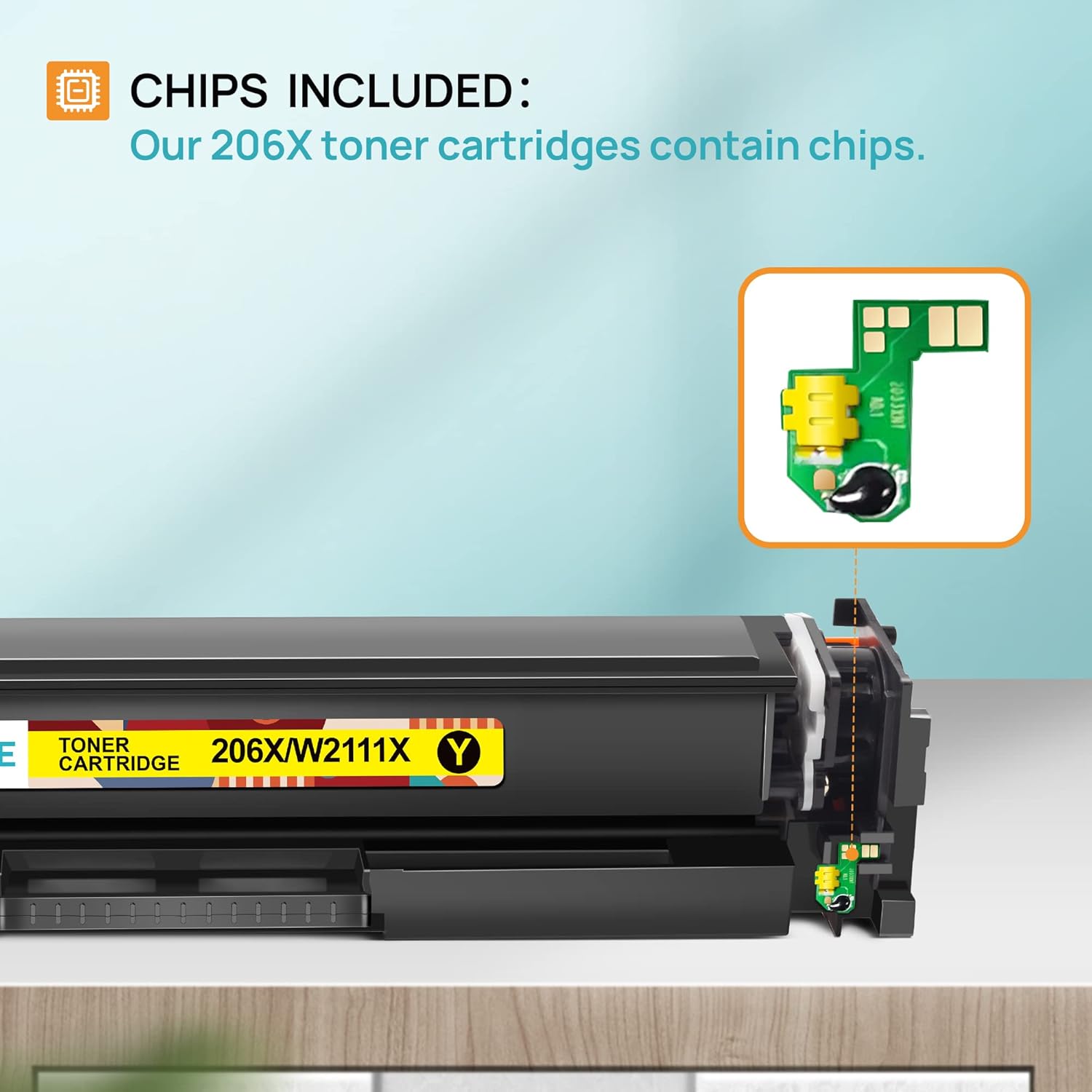4 Pack High Yield Toner Cartridge with Chip for Color LaserJet Pro Printers F24218