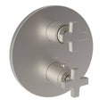 PVD Satin Nickel Round Thermostatic Trim Plate with Handle C3047