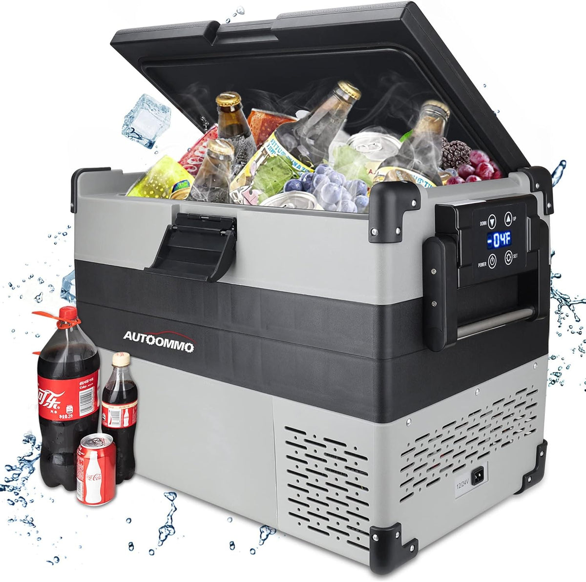 12 Volt 44 Quart Portable Car Refrigerator Freezer Fridge E9630