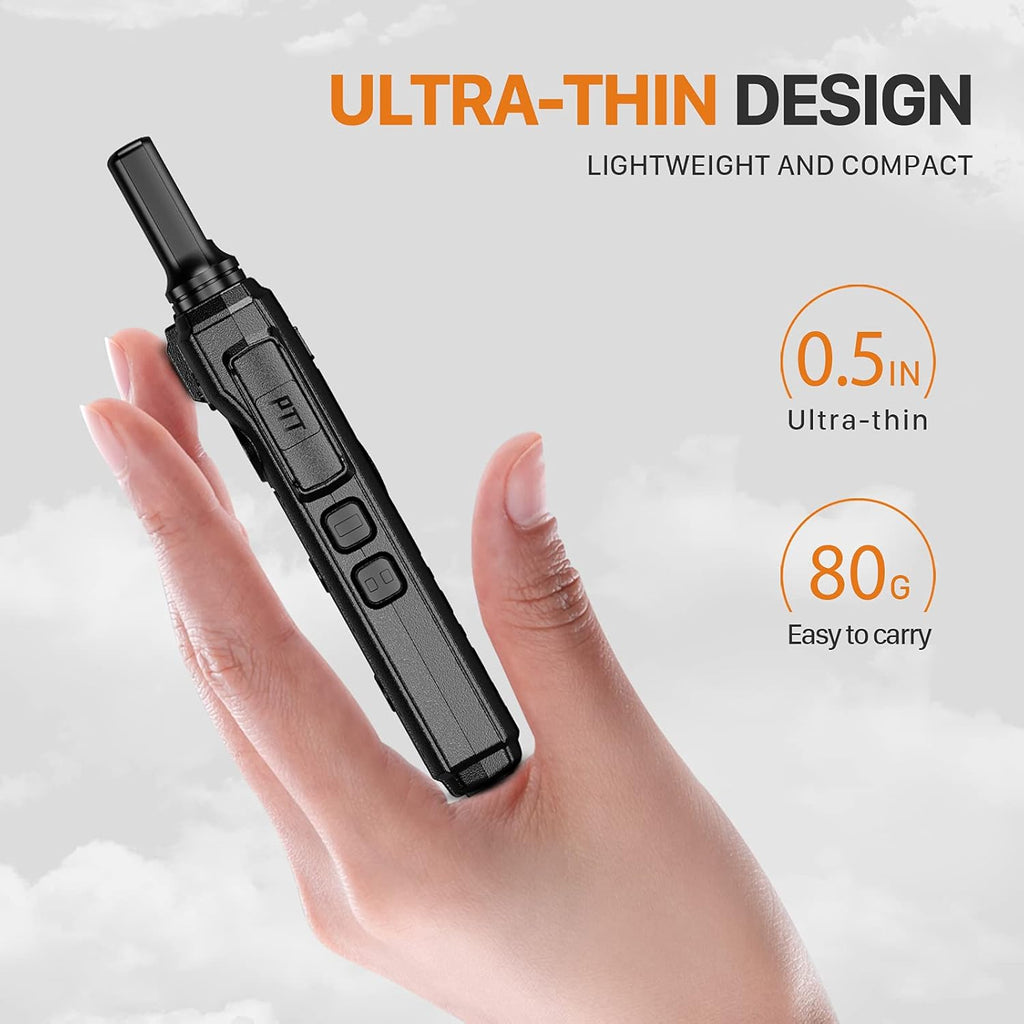 4 Pack Rechargeable Two Way Radio with Earpiece Z2467