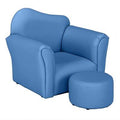 Blue Kids Club Chair and Ottoman B5162