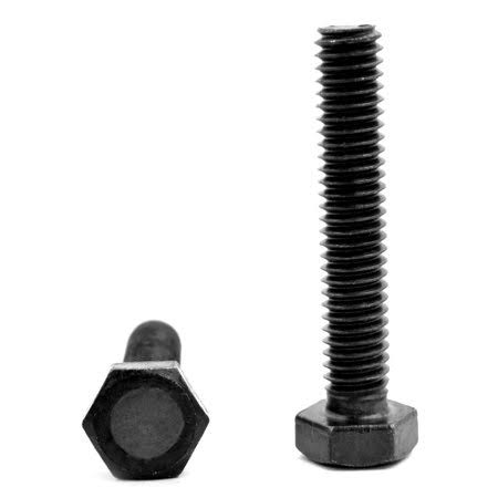M12 x 1.75 x 150 mm Coarse Thread DIN 933 Class 8.8 Hex Cap Screw Black Oxide Pk 150 F83933