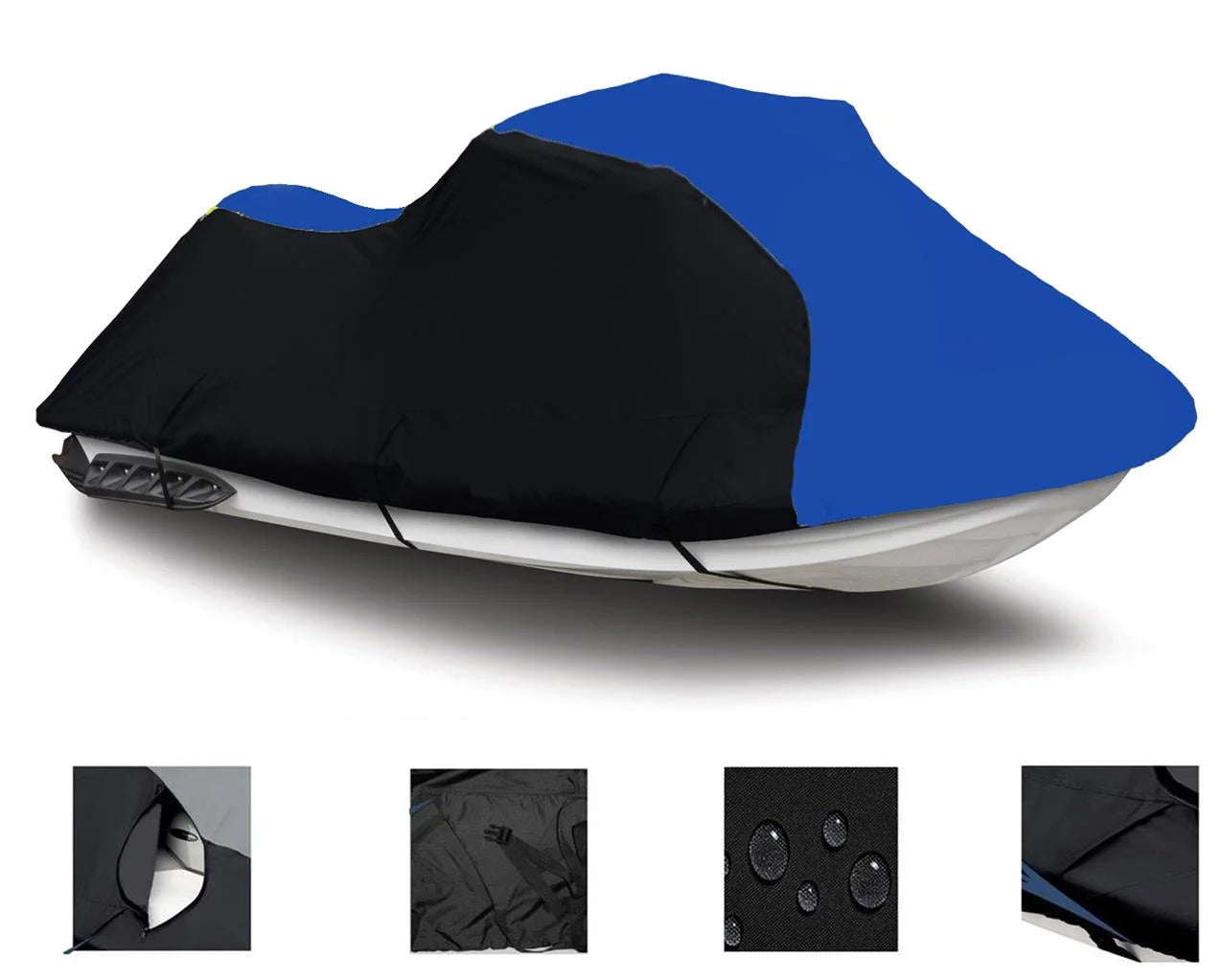BLACK BLUE HEAVY-DUTY JET SKI PWC COVER A735582