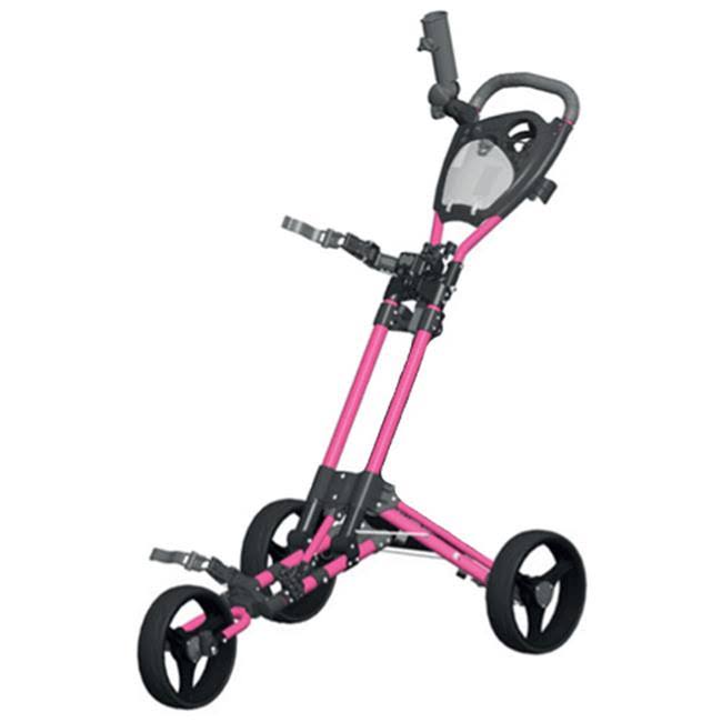 Pink 3 Wheel Golf Push Cart I460