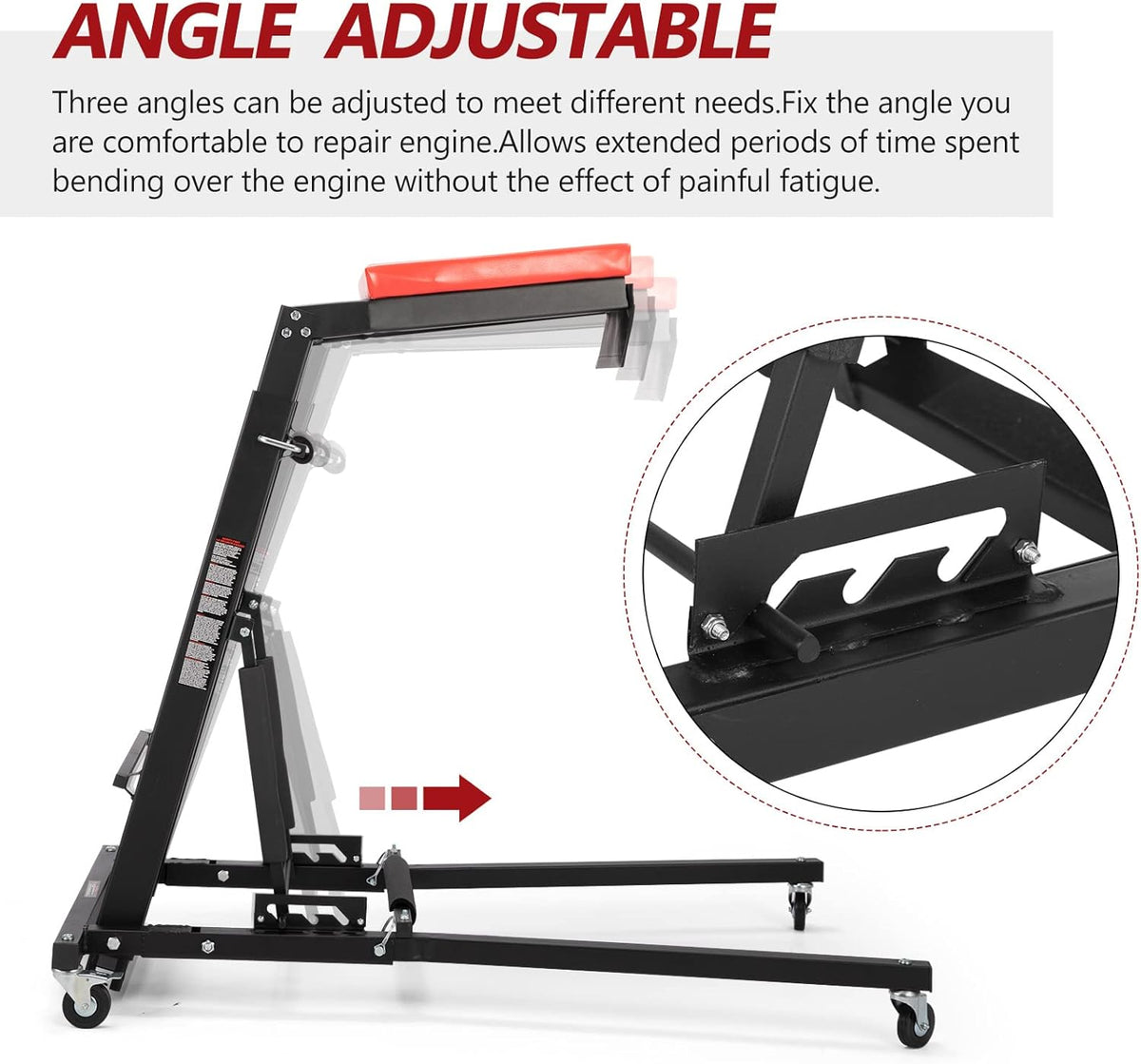 Adjustable Height Foldable Shop Mechanic Creeper Workstation T507