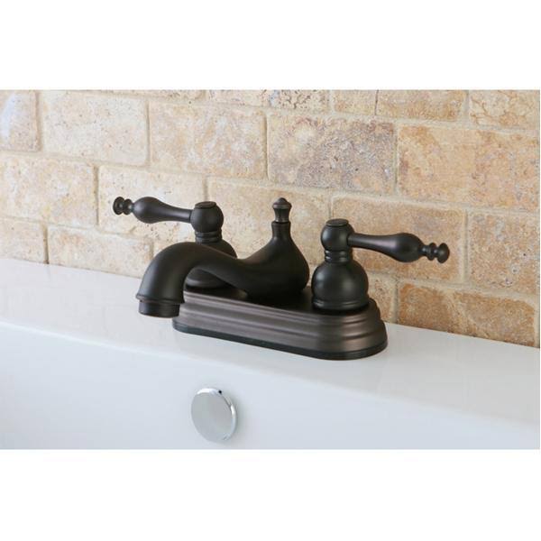 Chrome Two-Handle Centerset Lavatory Faucet with Pop-Up H7768