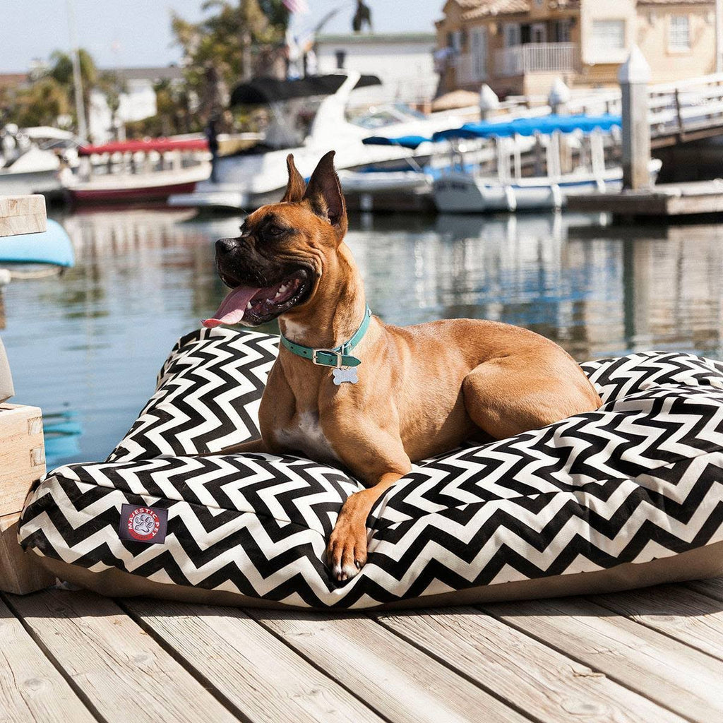 Black Extra Large Rectangle Dog Bed M872