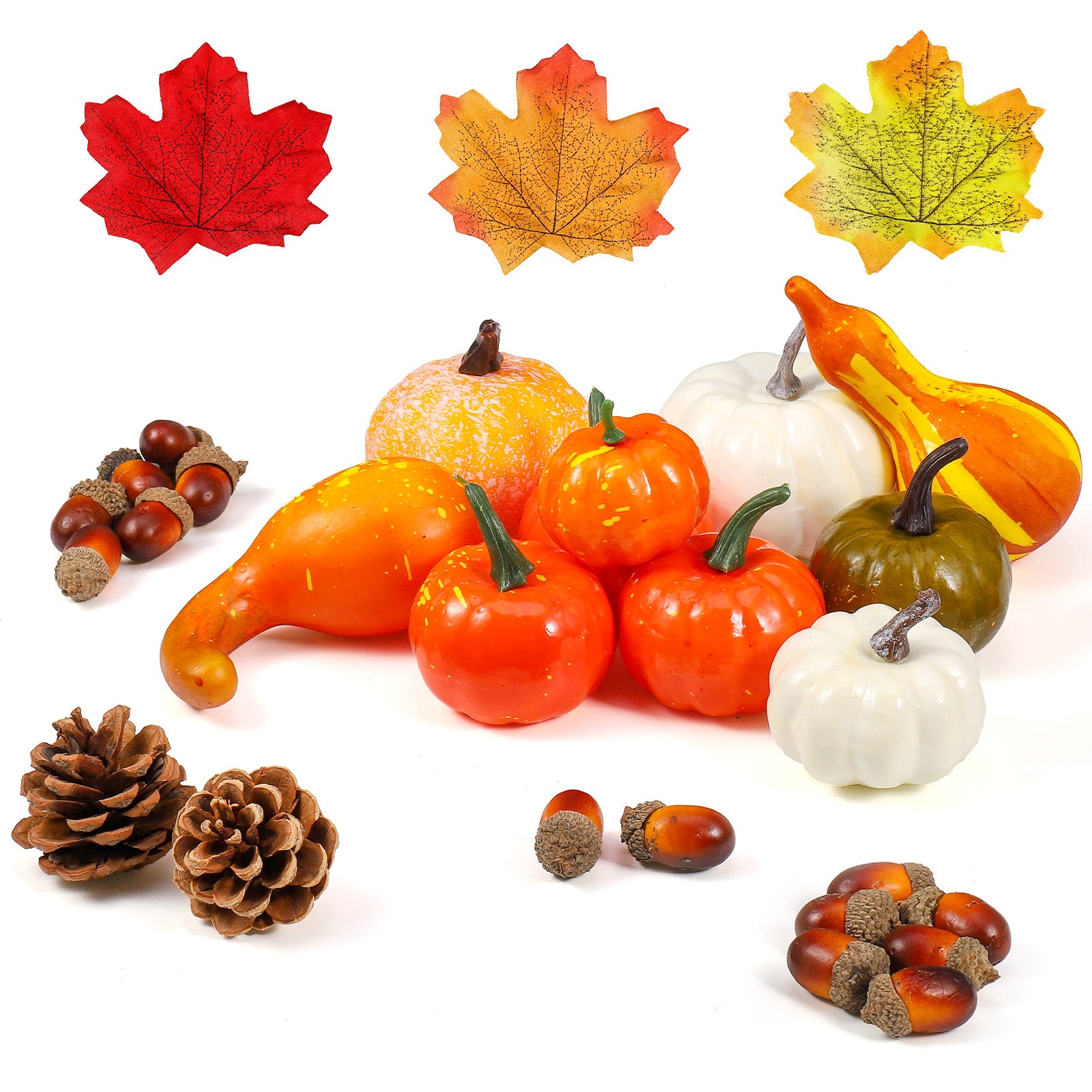 86 Pcs Christmas Artificial Pumpkins Home Decoration Set M833433