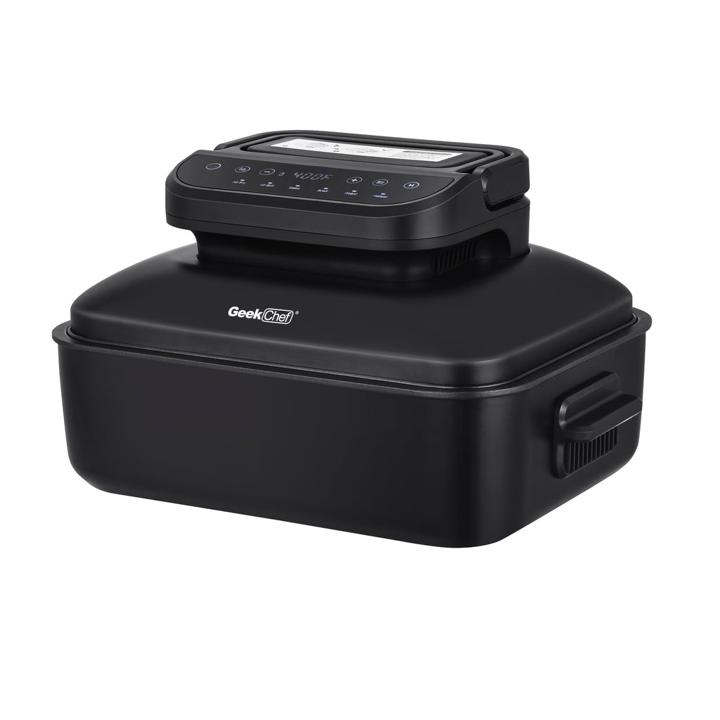 6Qt 7 In 1 Black Air Fryer Indoor Grill Combo Y646