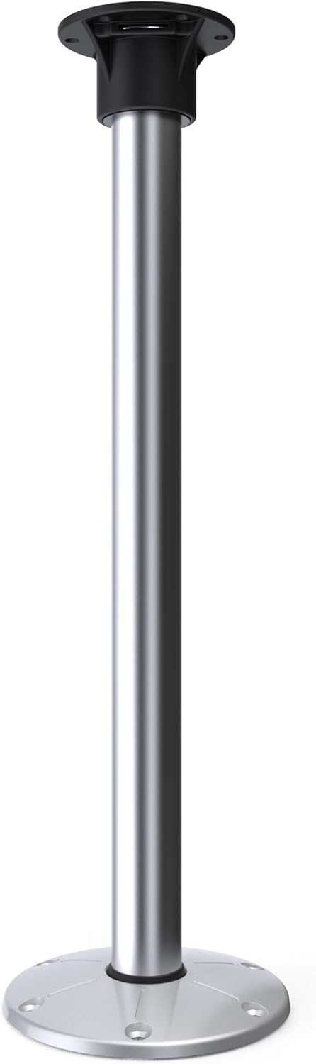 Redwood Table Leg System for RV or Boat, Black, 27", Pack of 2 O783641