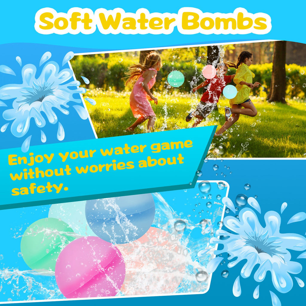 12 Pack Self-Sealing Silicone Water Balloons O261714